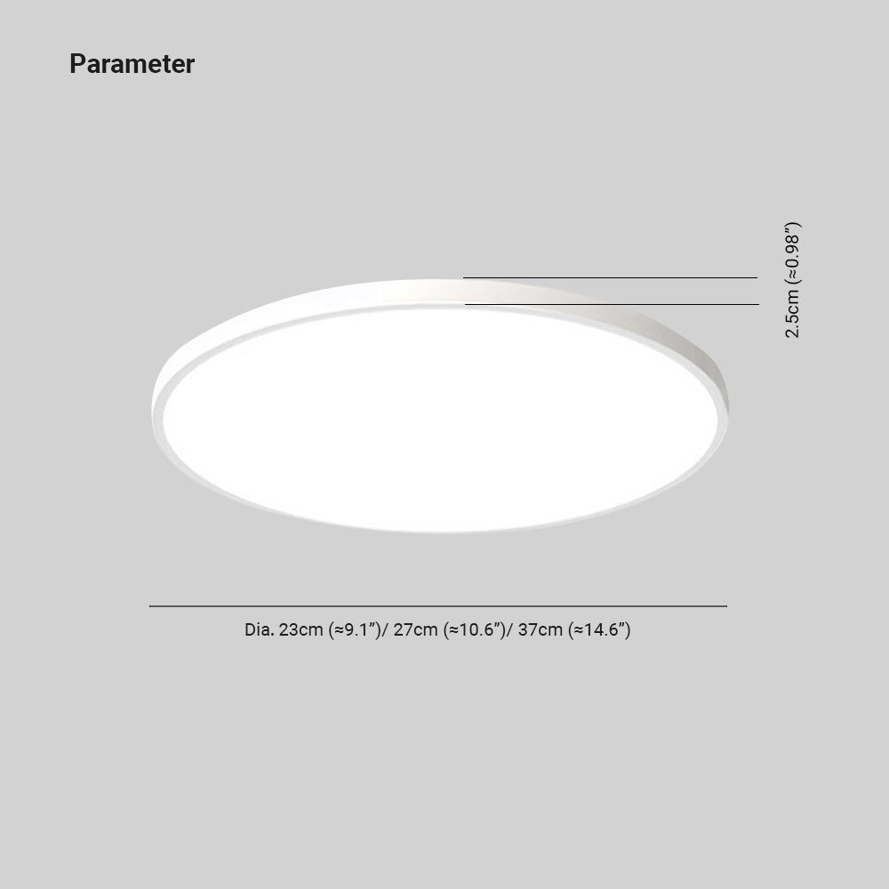 Quinn Moderna Plafoniera LED Soffitto Bianche/Nere Rotonde Bagni